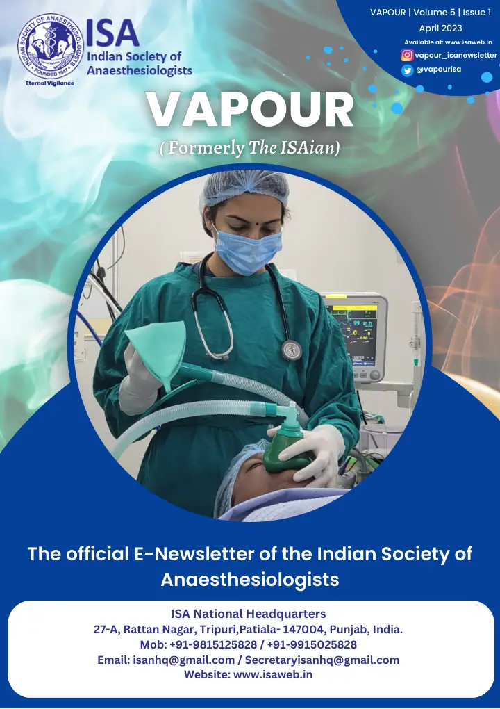 Newsletter ISA newsletter 'VAPOUR'-1 cover