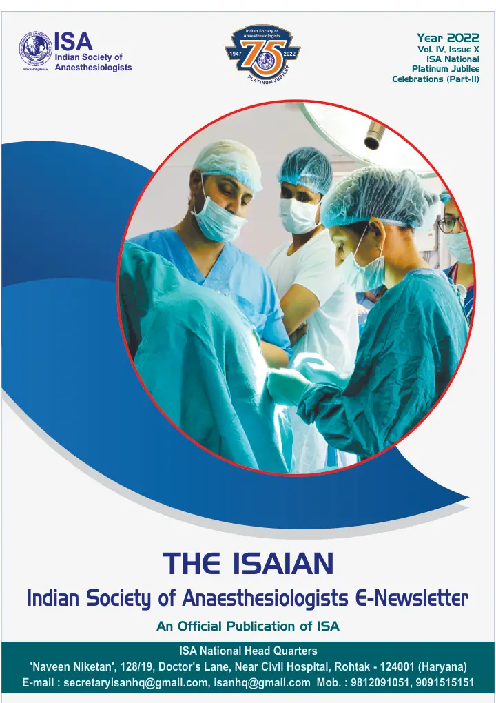 The ISAian 2022 (ISA NATIONAL PLATINUM JUBILEE CELEBRATIONS Part -2) cover
